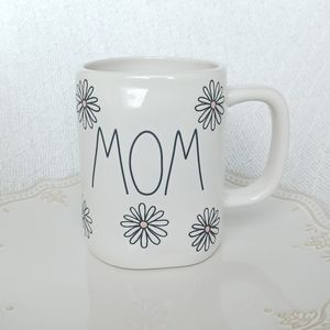 NWOT Rae Dunn Artisian Collection By Magenta MOM Pink Floral Ceramic Mug